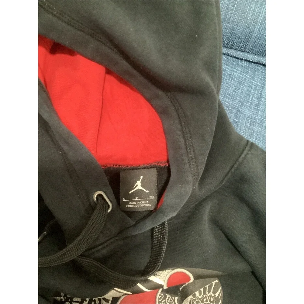Air Jordan Hoodie Mens Small Jumpman Black Elephant Nike Pullover Sweatshirt